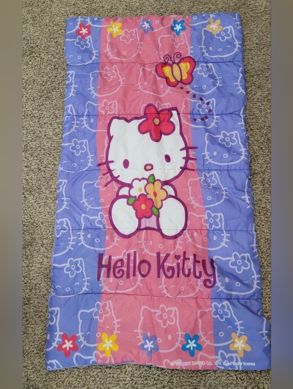 Hello Kitty Pink and Purple Kids Sleeping Bag